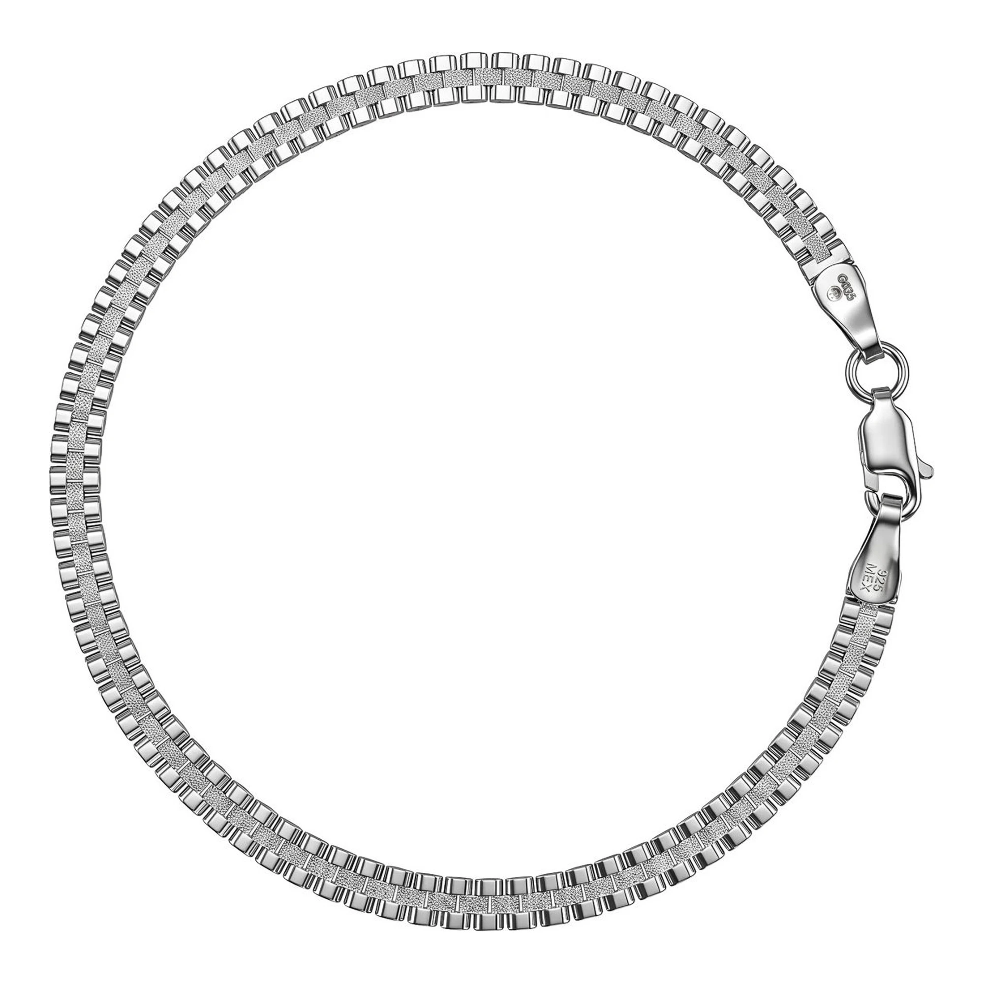 Pulsera esclava rolo estilo reloj de plata .925 de 20 cm Joyaris joyería mexicana