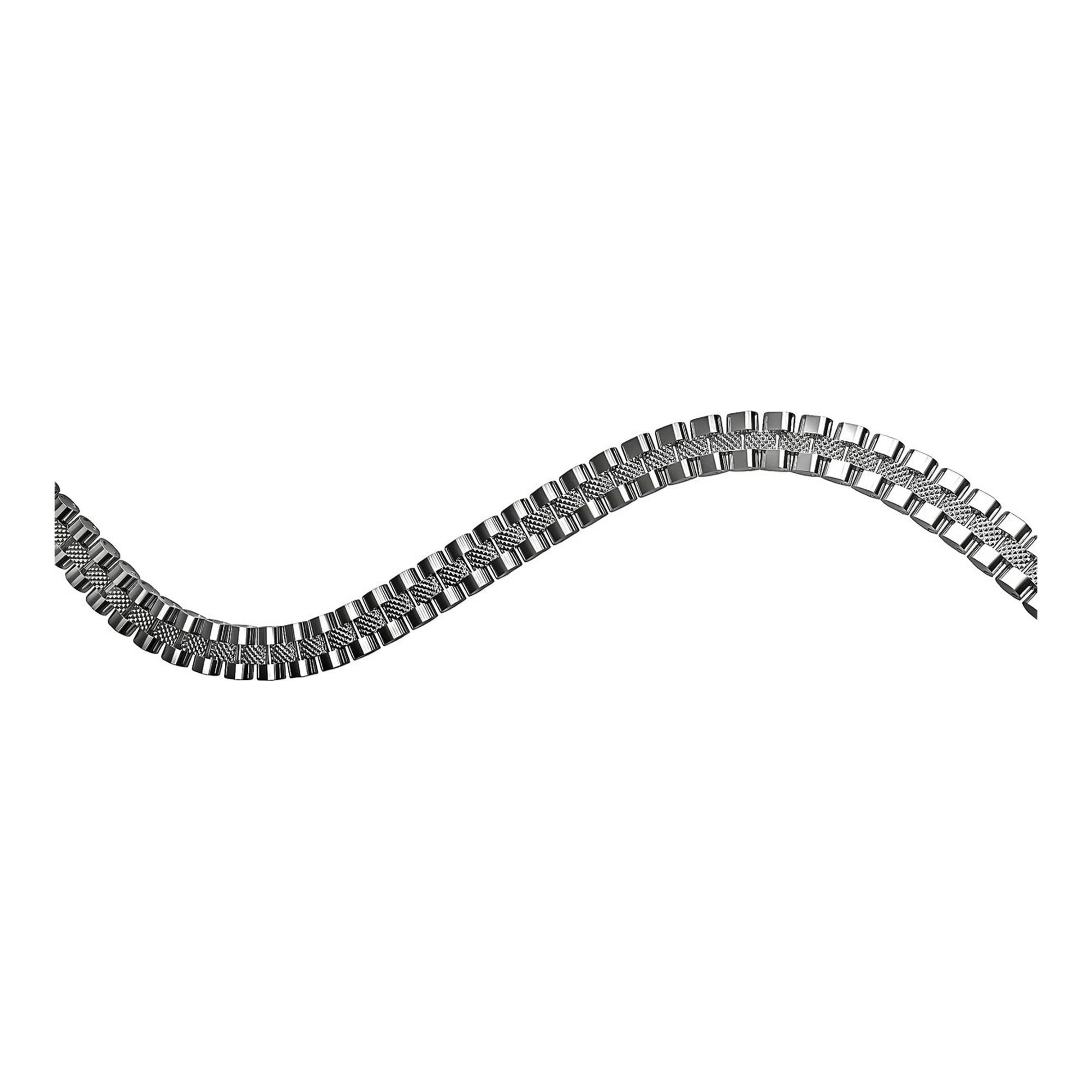 Pulsera Esclava Rolo Reloj de Plata .925 Clásica 20 cm - Imagen 3