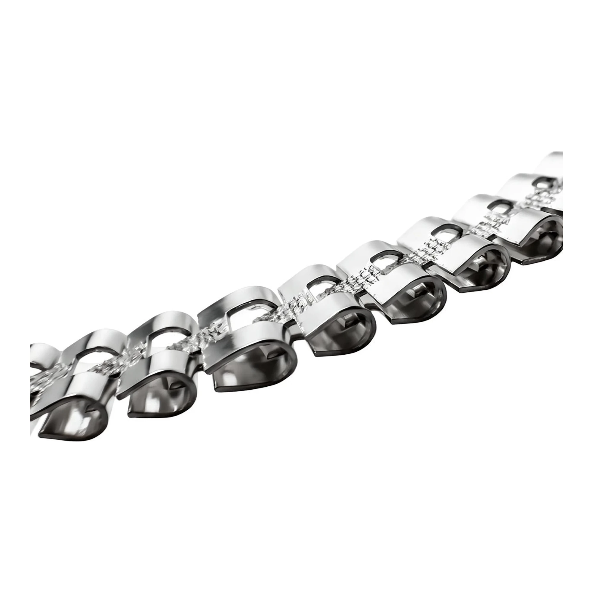 Pulsera Esclava Rolo Reloj de Plata .925 Clásica 20 cm - Imagen 4