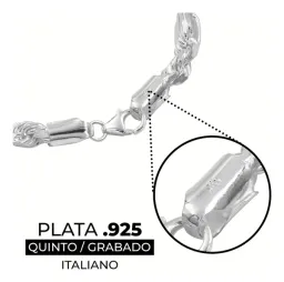 Pulsera Esclava Plata 925 Torzal Figaro para Hombre - Imagen 3