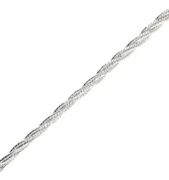 Pulsera Esclava Plata 925 Diseño Trenzado Estilo Florentino - Imagen 3