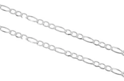 Pulsera Plata Esterlina 925 Tejido Figaro 3x1 Clásica Unisex - Imagen 2