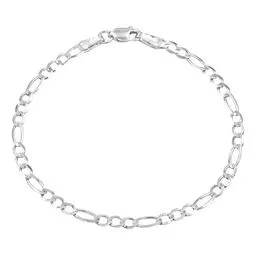Pulsera Plata .925 Fígaro 3x1 Hombre 20cm Eslabones - Imagen 1
