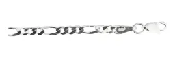 Pulsera Plata 925 Figaro 3x1 Hombre - Imagen 3