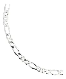 Pulsera Plata 925 Figaro 3x1 para Hombre 21.5cm - Imagen 2