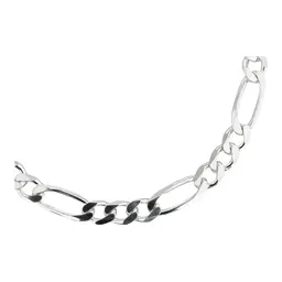 Pulsera Esclava Fígaro 3x1 6mm Plata .925 17.5cm - Imagen 3