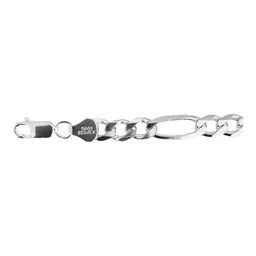 Pulsera Esclava Fígaro 3x1 6mm Plata .925 17.5cm - Imagen 5
