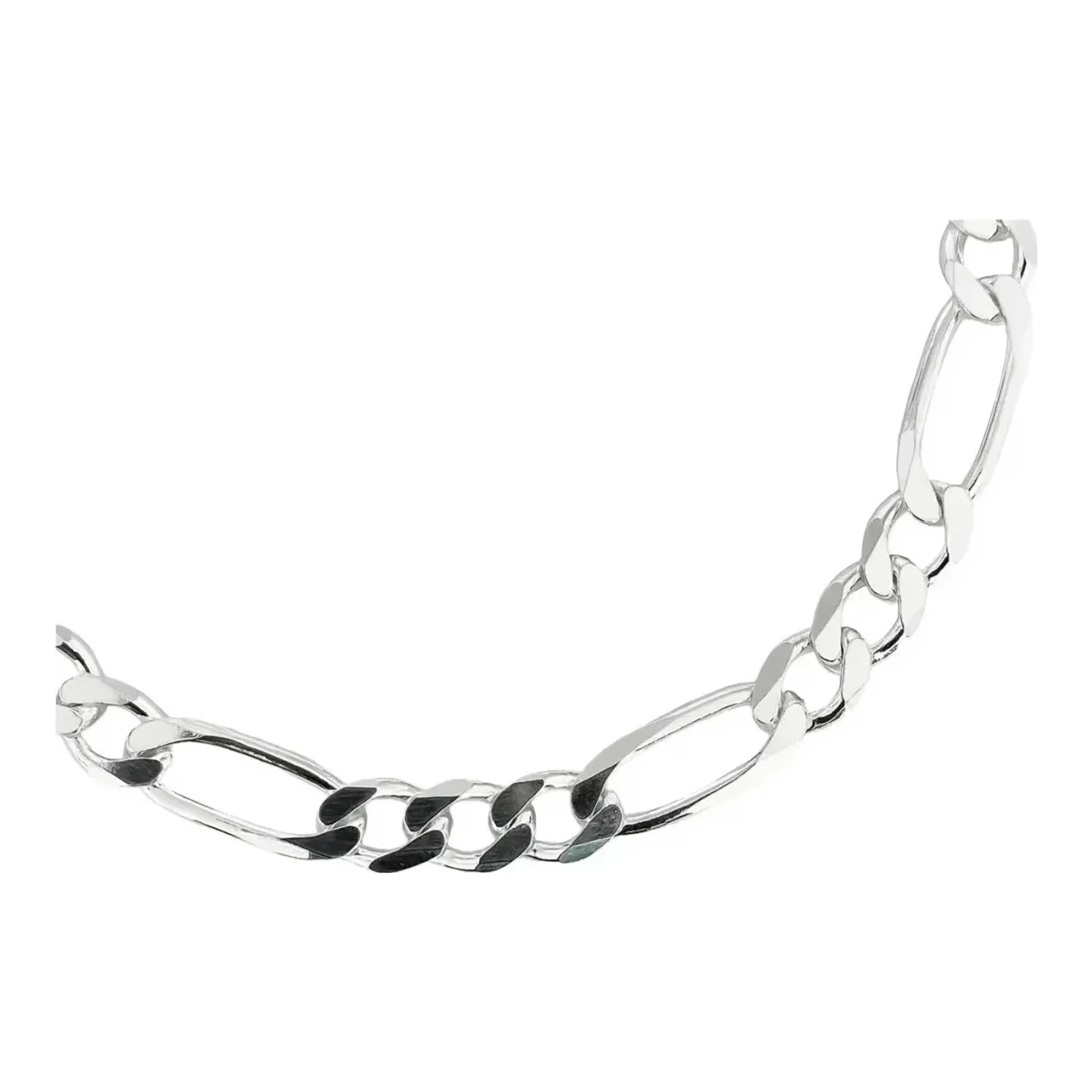 Pulsera Figaro 3x1 Plata .925 19cm - Imagen 2