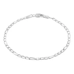 Pulsera de Plata 925 Cadena Figaro Eslabones 16cm para Mujer - Imagen 1