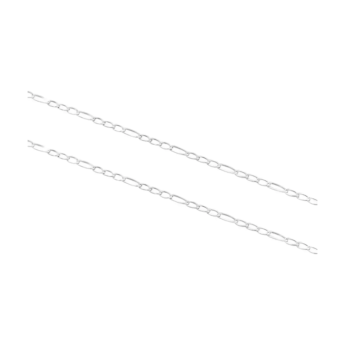 Pulsera de Plata 925 Cadena Figaro Eslabones 16cm para Mujer - Imagen 2