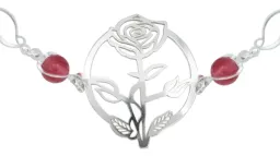 Pulsera Plata 925 Cuarzo Multicolor Diseño Floral 18.5cm - Imagen 4