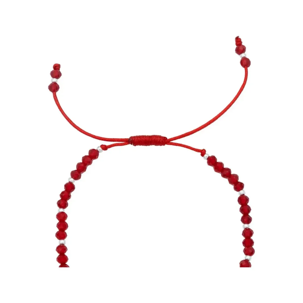 Pulsera Hilo Rojo Plata 925 Nudo Bruja Ojo Turco 7 Chakras Unisex - Imagen 4