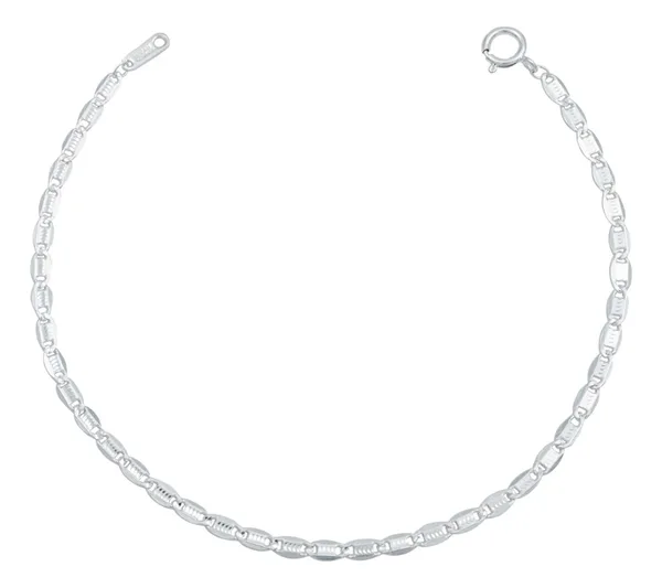 Pulsera de plata .925 marinera diamantada ajustable — Joyaris