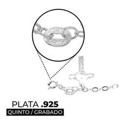Pulsera Plata 925 con Múltiples Cruces y Medalla de San Benito - Imagen 3