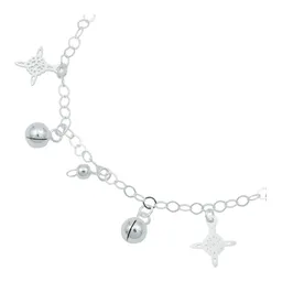 Pulsera Plata 925 Nudo Bruja Ajustable con Cascabeles - Imagen 2