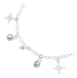 Pulsera Plata 925 Nudo Bruja Ajustable con Cascabeles - Imagen 2