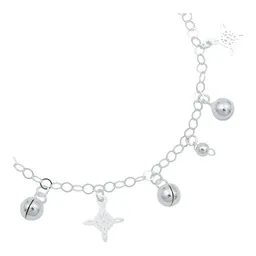 Pulsera Plata 925 Nudo Bruja Ajustable con Cascabeles - Imagen 3