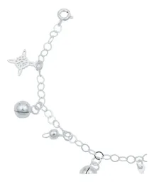 Pulsera Plata 925 Nudo Bruja Ajustable con Cascabeles - Imagen 4