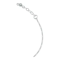 Pulsera Plata 925 Nudo de Bruja Ajustable Cadena Figaro - Imagen 4