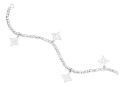 Pulsera Plata 925 Nudo de Bruja con Bolas Facetadas - Imagen 3