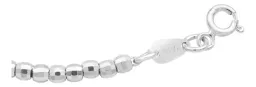 Pulsera Plata 925 Nudo de Bruja con Bolas Facetadas - Imagen 4