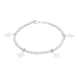 Pulsera Plata .925 Nudo Bruja con Bola Facetada 19cm - Imagen 2