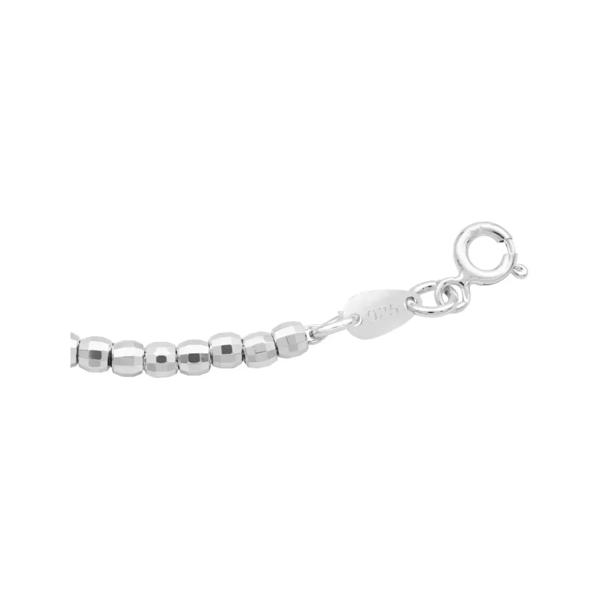 Pulsera Plata .925 Nudo Bruja con Bola Facetada 19cm - Imagen 4