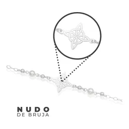 Pulsera Plata 925 Nudo de Bruja con Bolas Diseño Láser Ajustable - Imagen 4