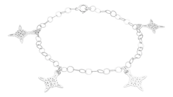 pulsera de plata .925 plateado ajustable nudo bruja colgante — Joyaris