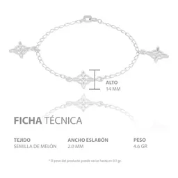 Pulsera Plata 925 Nudo de Bruja con Colgantes - Imagen 5