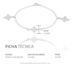 Pulsera Plata 925 Nudo de Bruja con Colgantes - Imagen 5