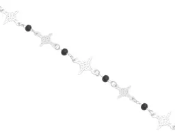 Pulsera Plata 925 Nudo Bruja con Cristal Negro - Imagen 2