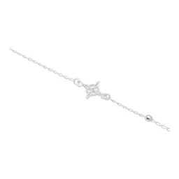 Pulsera de Plata 925 Nudo de Bruja con Cristal Negro Artesanal - Imagen 2
