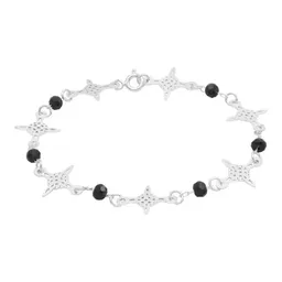 Pulsera Plata 925 Nudo Bruja con Cristal Negro - Imagen 3