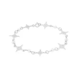 Pulsera de Plata 925 Nudo de Bruja con Cristales 19cm Mujer - Imagen 3