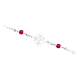 Pulsera Plata 925 Nudo Bruja Fases Luna con Hilo Rojo Ajustable - Imagen 3