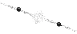 Pulsera Plata 925 Nudo Bruja Fases Lunares Ajustable Cordón Negro - Imagen 3