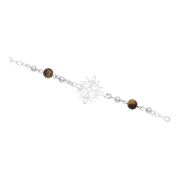 Pulsera Plata 925 Nudo de Bruja Fases Lunares Ajustable - Imagen 3