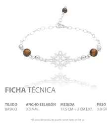 Pulsera Plata 925 Nudo de Bruja Fases Lunares Ajustable - Imagen 6