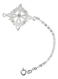Pulsera Plata .925 Nudo de Bruja Fases Lunares Zirconias - Imagen 4