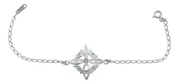 Pulsera Plata .925 Nudo de Bruja Fases Lunares Zirconias - Imagen 5