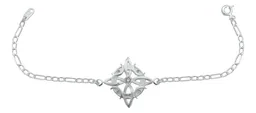 Pulsera Plata .925 Nudo de Bruja Fases Lunares Zirconias - Imagen 9
