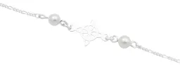 Pulsera Plata 925 Nudo de Bruja con Cadena Figaro Ajustable - Imagen 2