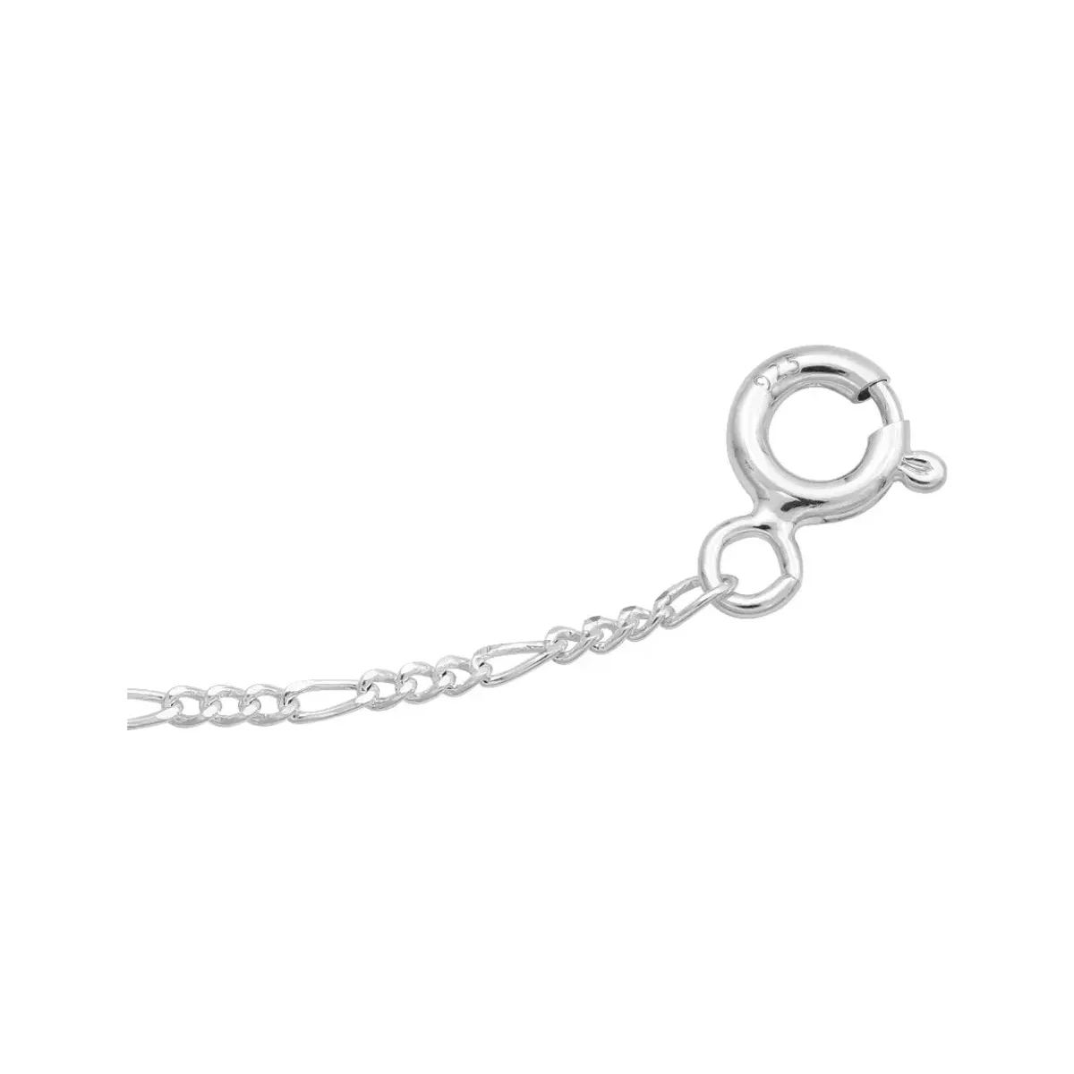 Pulsera Plata 925 Nudo Bruja Cadena Figaro Bolas Vino Ajustable - Imagen 4