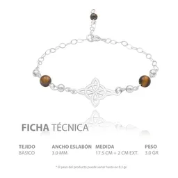 Pulsera Plata 925 Nudo de Bruja Láser con Bolas y Cordón Ajustable - Imagen 7
