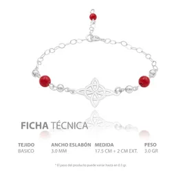 Pulsera Plata 925 Nudo de Bruja Láser Hilo Rojo Ajustable - Imagen 7