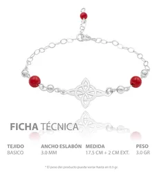 Pulsera Plata 925 Nudo de Bruja Láser Hilo Rojo Ajustable - Imagen 7