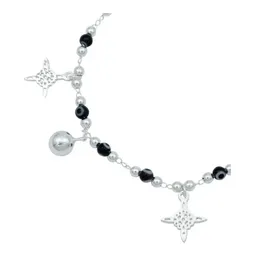 Pulsera Plata 925 Nudo de Bruja con Ojo Turco y Cascabeles para Mujer - Imagen 2