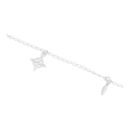 Pulsera Plata 925 Nudo de Bruja Ojo Turco Pluma Bola Facetada - Imagen 2