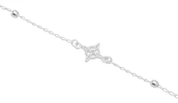 Pulsera Plata .925 Nudo de Bruja Ojo Turco Protección 18cm - Imagen 2